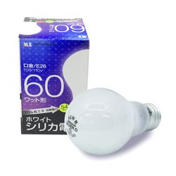 ホワイトシリカ電球 60W 長寿命10％省エネ 電球 ライト